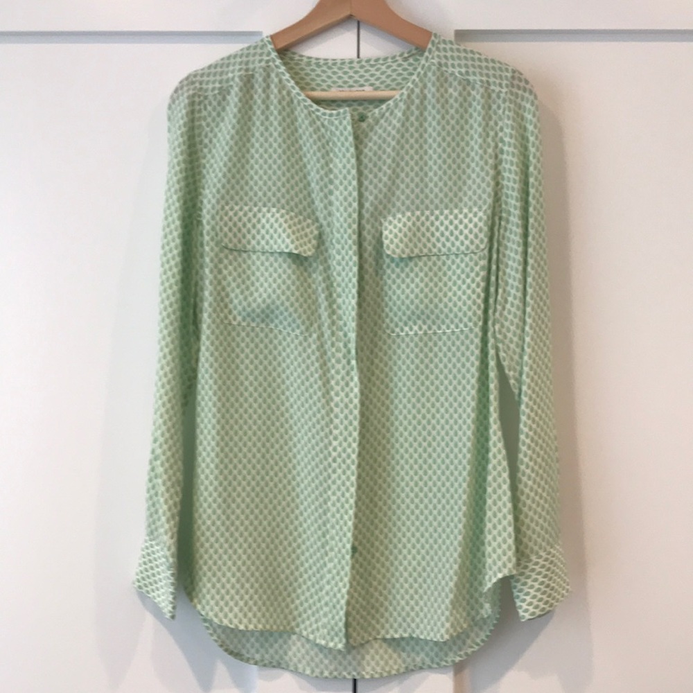 Equipment Buttoned Down Blouse/Shirt (Size S)